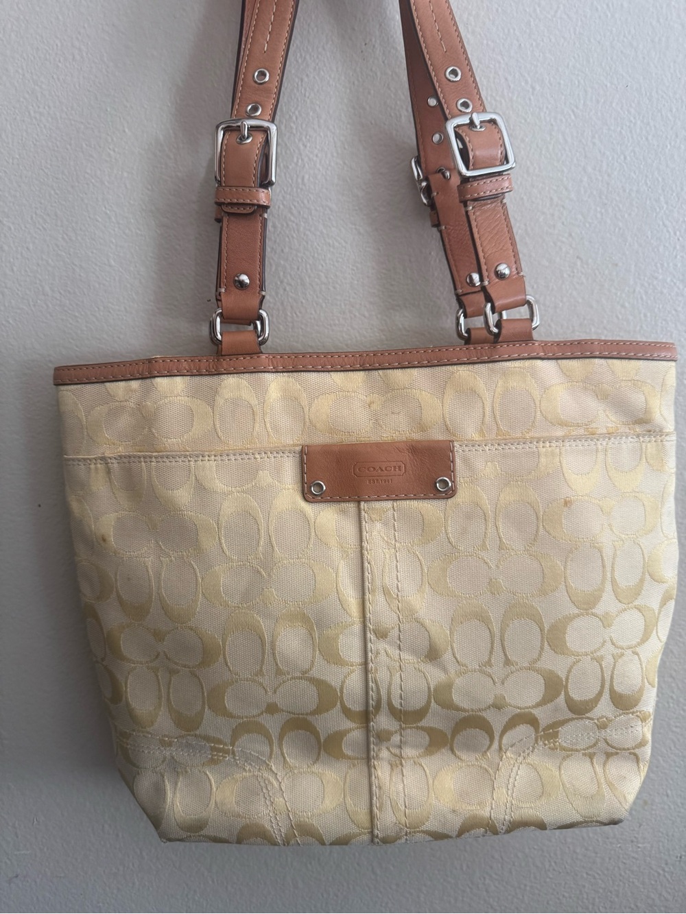 Coach y2k signature c tote bag